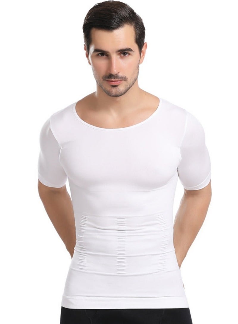 جولي تشيك رجل ساونا سترة تانك أعلى اللياقة البدنية الجسم المشكل التخسيس سترة التخسيس ملابس داخلية ضغط الخصر المدرب الجسم الأعلى ملابس داخلية التخسيس تي شيرت قصيرة الأكمام تجريب الملحقات بدلة ساونا - Image 5