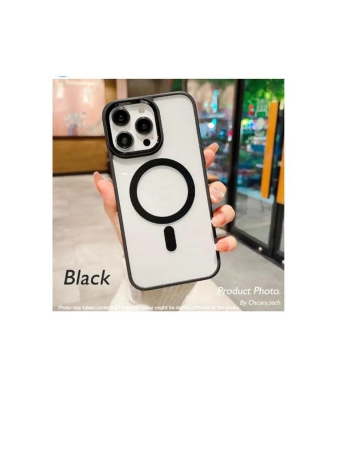 ماجنيتك غطاء حماية مغناطيسي ايفون 14 برو مع إيطار أزرق - Image 2