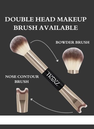 Dual-ended brush: one end for applying nose contour and the other for applying blush or highlighter - T04 - view 4