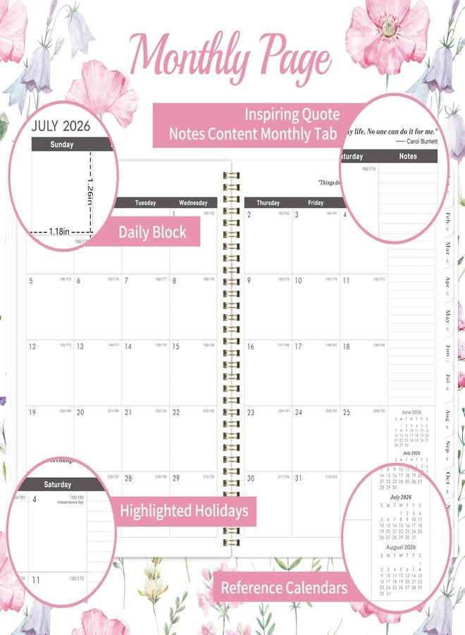 Lortarl 2026-2031 Monthly Planner/Calendar - 5 Year Planner 2026-2031, Jul. 2026 - Jun. 2031, 9'' x 11'', with Coated Tabs, Inner Pocket - Image 5
