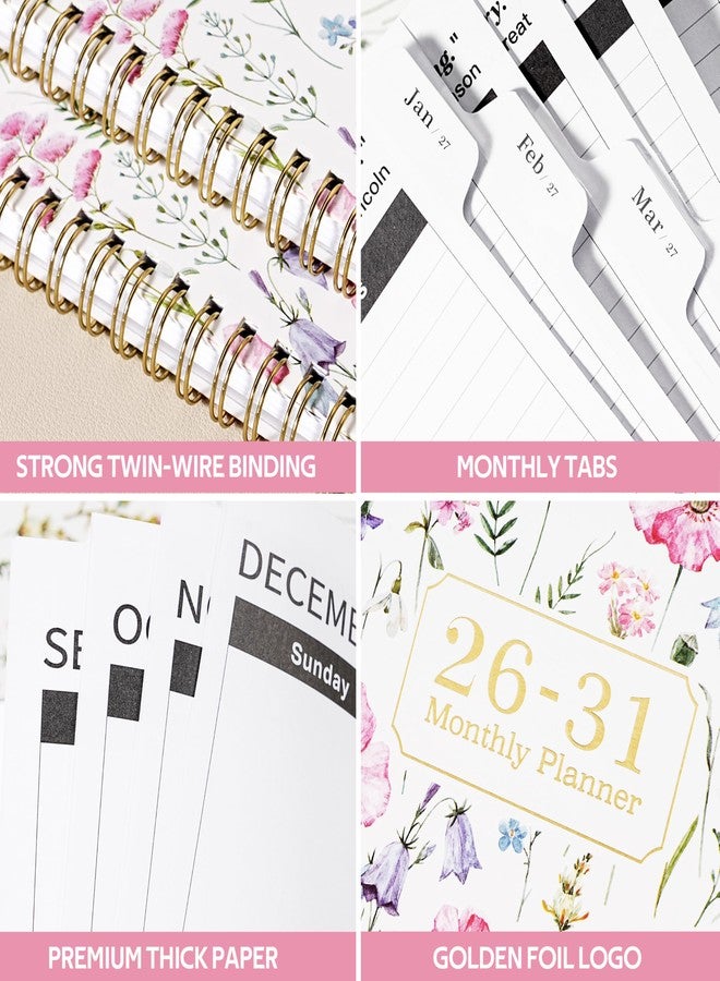 Lortarl 2026-2031 Monthly Planner/Calendar - 5 Year Planner 2026-2031, Jul. 2026 - Jun. 2031, 9'' x 11'', with Coated Tabs, Inner Pocket - Image 3