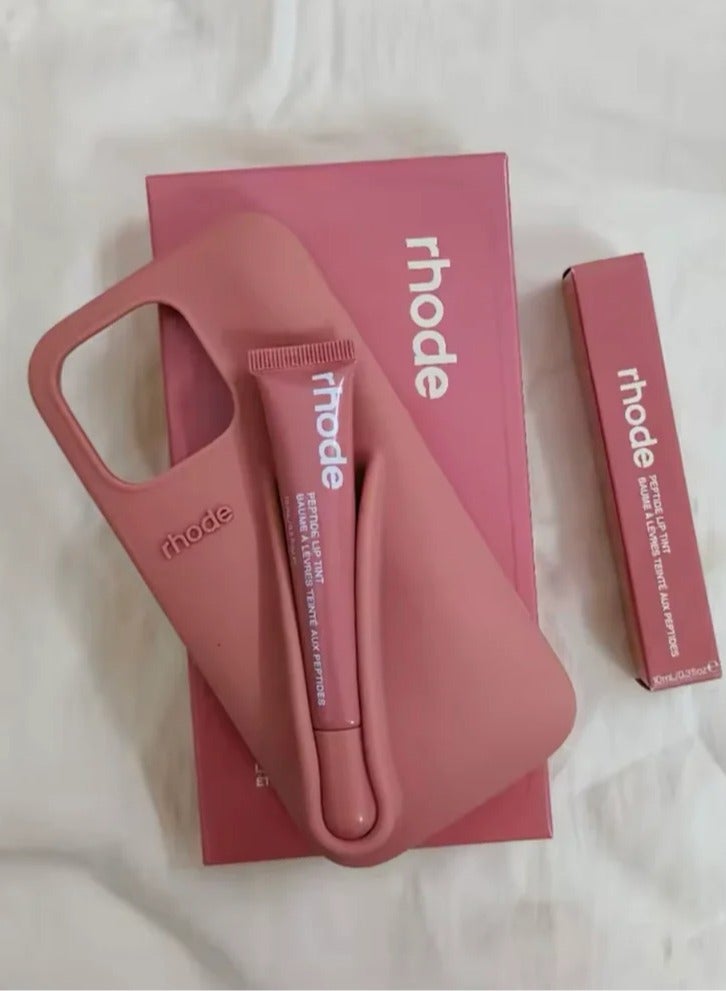 Rhode iPhone 15 Pro Max Phone Case with lip gloss ,Silicone shockproof and scratch-resistant protective case,Rhode Case with Silicone Lipstick Holder,Applicable to iPhone 15 Pro MaxToast) - Image 2