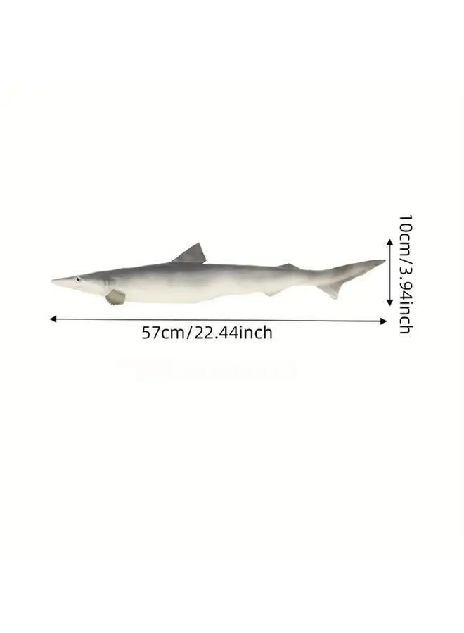 Realistic Shark Sea Bass Fish Model Ocean Animal Toy Prop Cat Pet - Image 1