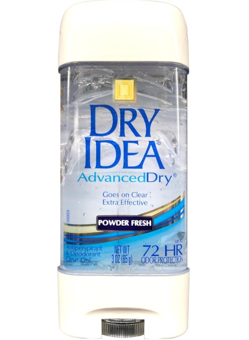 Dry Idea Advanced Dry Antiperspirant & Deodorant Clear Gel Powder Fresh 85 g