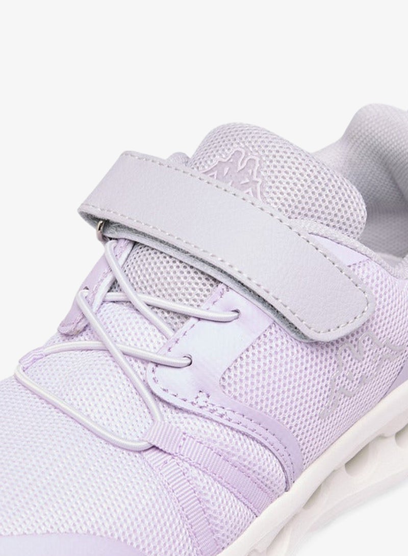 Kappa Girls' Logo Detail Sports Shoes with Hook and Loop Closure - Image 4