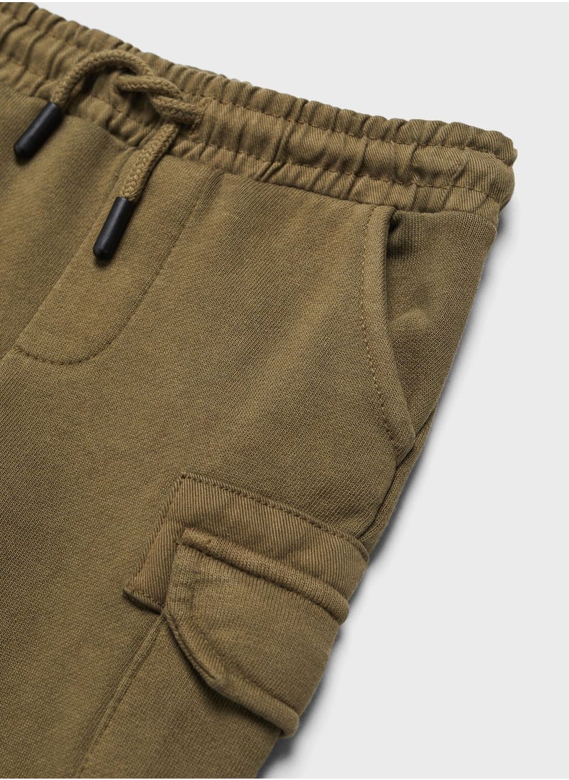 MANGO - Kids Essential Cargo Joggers - Image 1