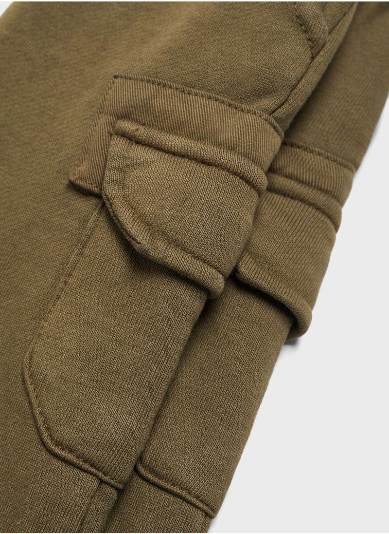 MANGO - Kids Essential Cargo Joggers - Image 1