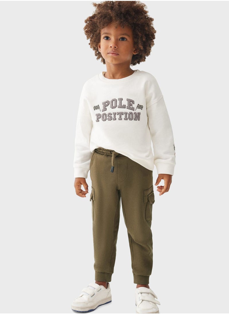 MANGO - Kids Essential Cargo Joggers - Image 1