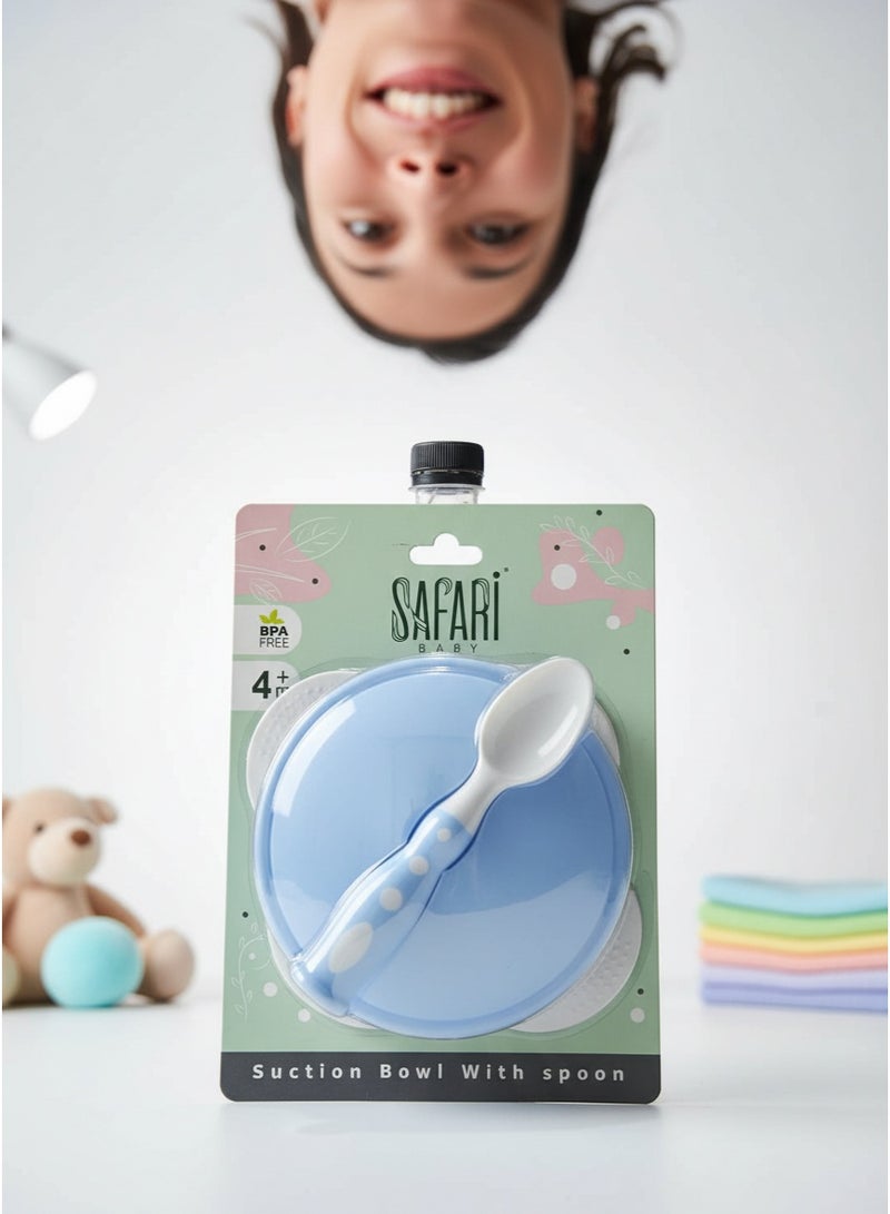 سفاري وعاء تغذية مع ملعقة - Image 1