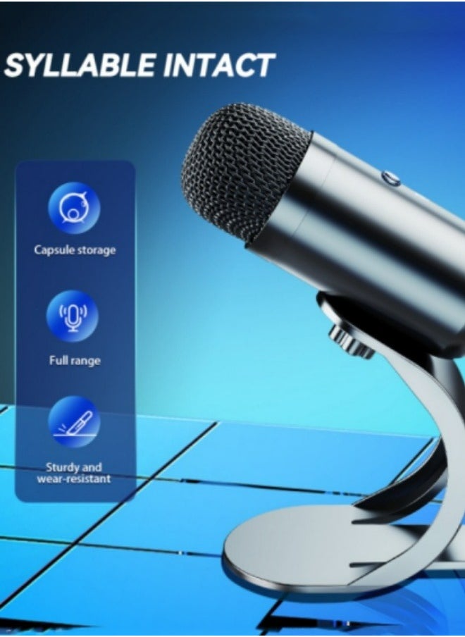 Generic - Professiona USB Microphone Kit Plug & Play,Live K-song Recording,easy to use and has clear sound quality,Suitable For Computers,Recording,Podcasts,Games,Etc - Image 1