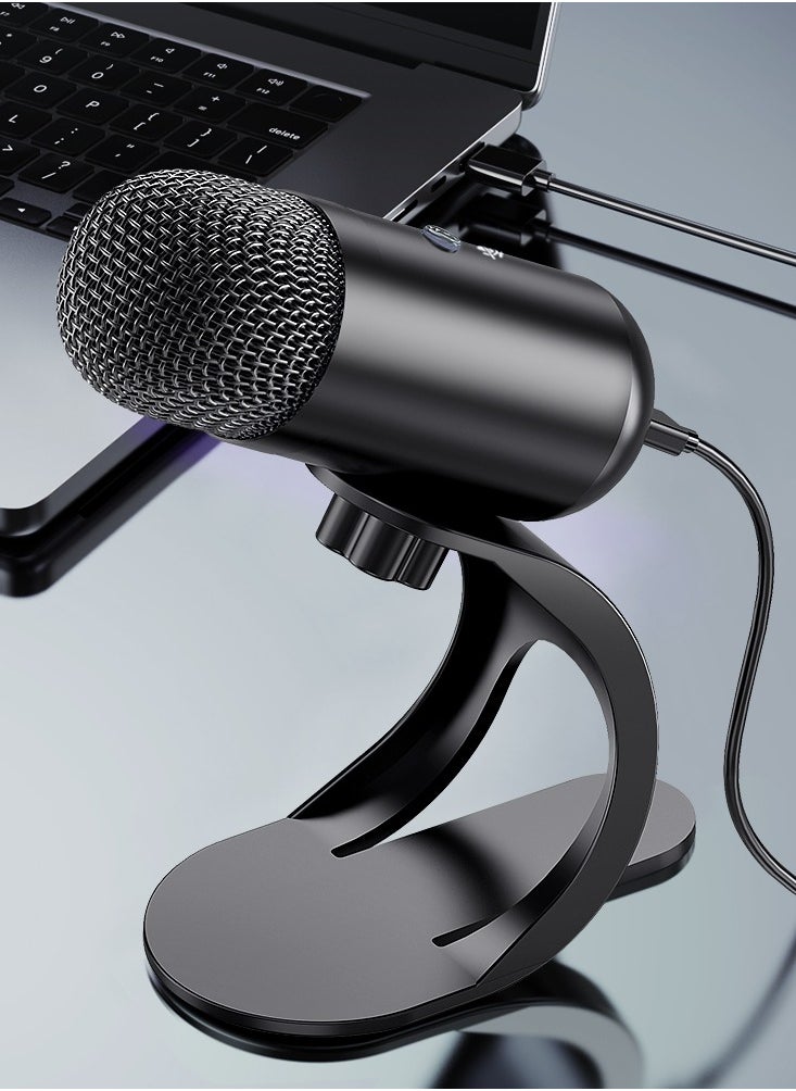 Generic - Professiona USB Microphone Kit Plug & Play,Live K-song Recording,easy to use and has clear sound quality,Suitable For Computers,Recording,Podcasts,Games,Etc - Image 1