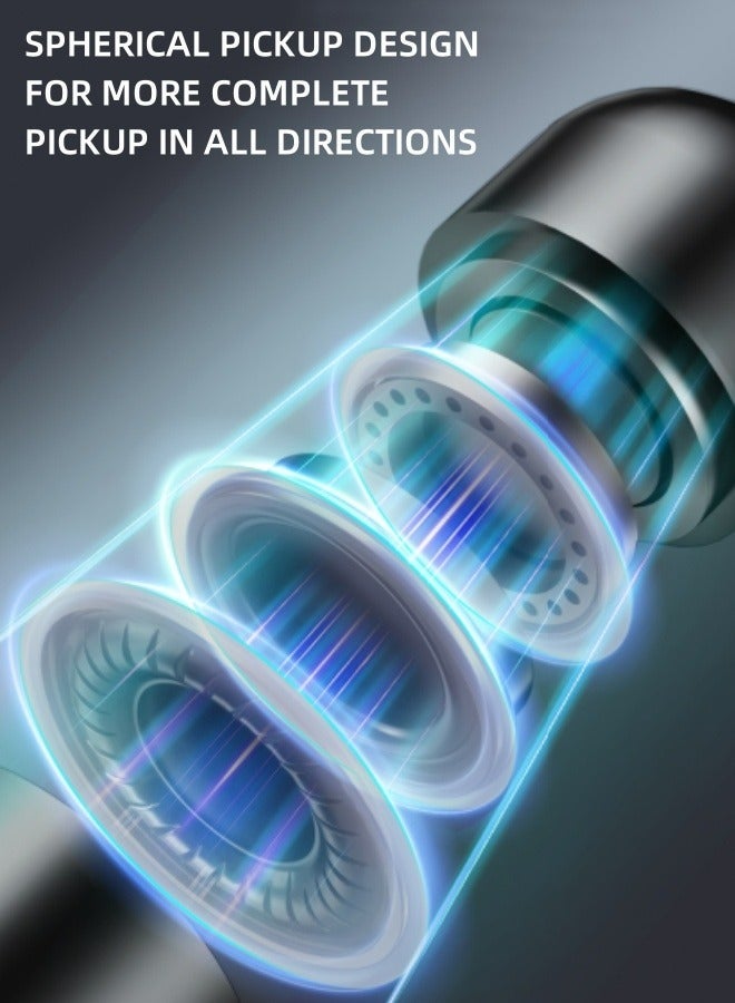 طقم ميكروفون USB احترافي، سهل الاستخدام وله جودة صوت واضحة، مناسب لأجهزة الكمبيوتر والتسجيل والبودكاست والألعاب وما إلى ذلك. - Image 4