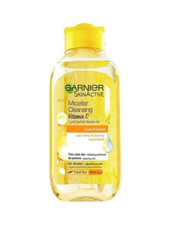 Garnier Skinactive Micellar Cleansing Water Vitamin C 100ml Plus 50-Piece Make-Up Remover Cotton Pads  - Image 2