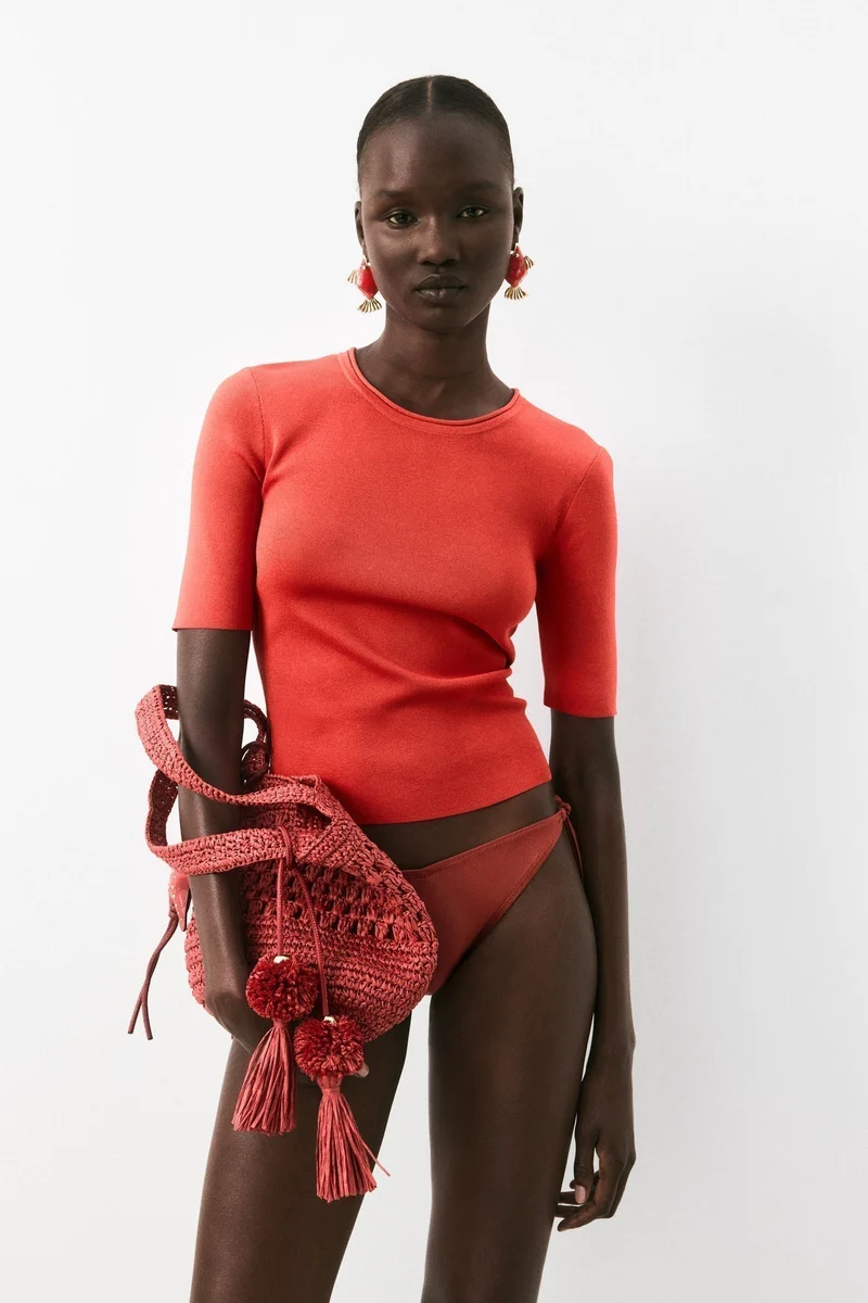 اتش اند ام تيشيرت محبوك ناعم