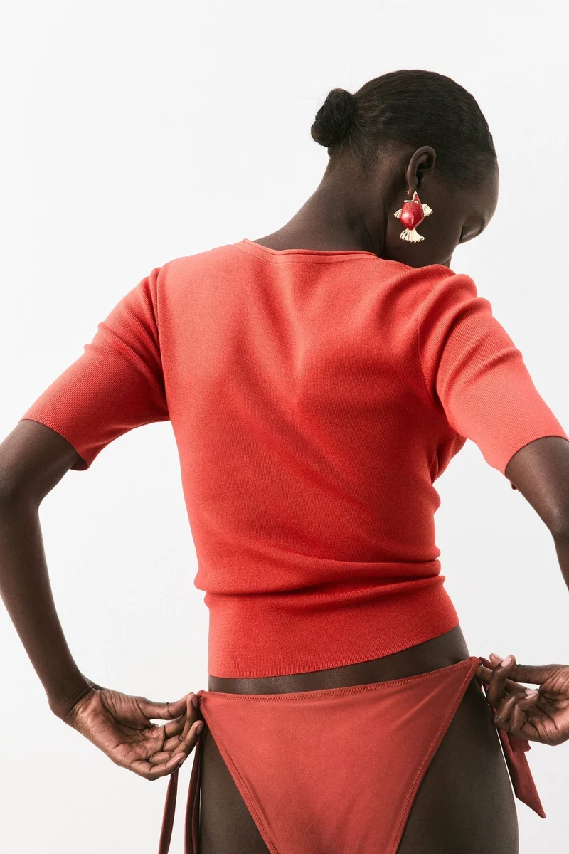 H&M Fine-knit T-shirt