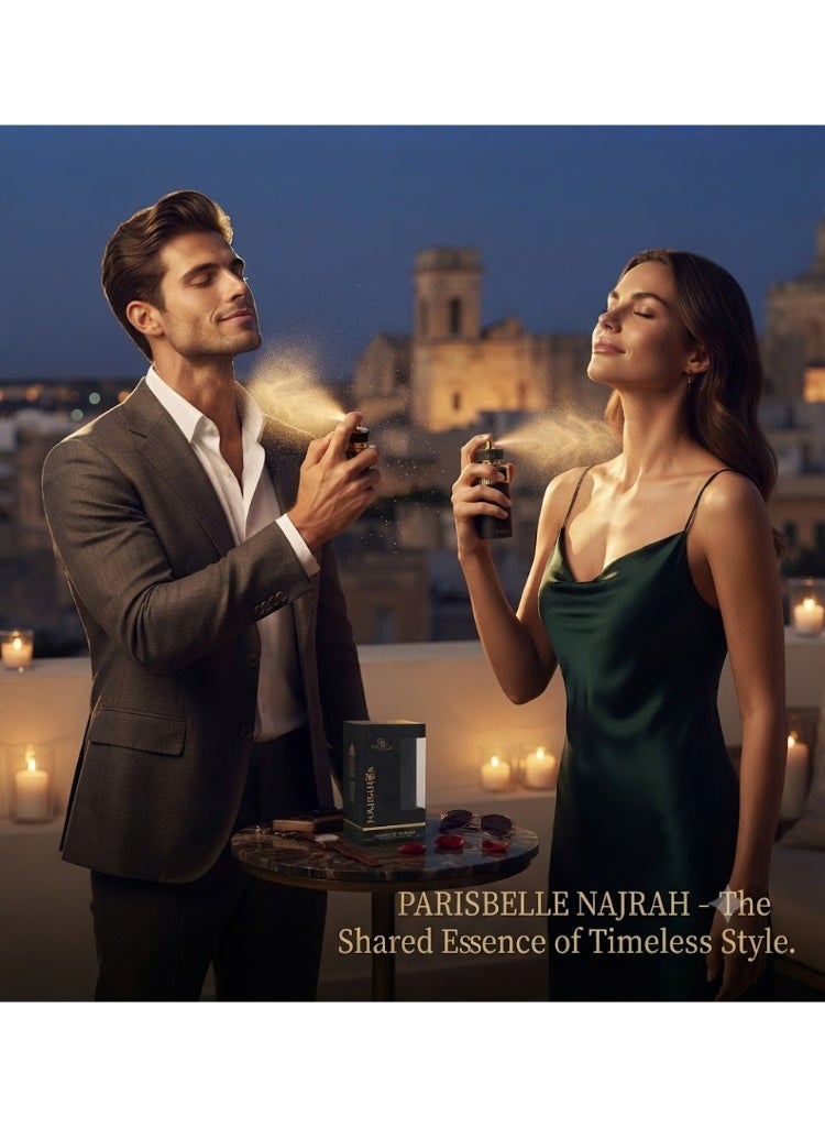 Parisbelle Najrah Oasis Collection Extrait de Parfum Unisex 100ml | Long Lasting Floral Fruity Spicy Woody Fragrance | Amber Vanilla Musk Luxury Perfume | Elegant Signature Scent for Men & Women - Image 2