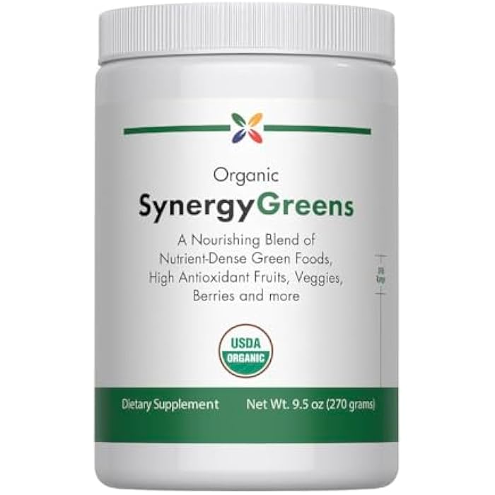 Stop Aging Now - Organic Greens Powder Superfood Supplement Blend Mix - 9.5oz - Naturally Flavored - Image 1