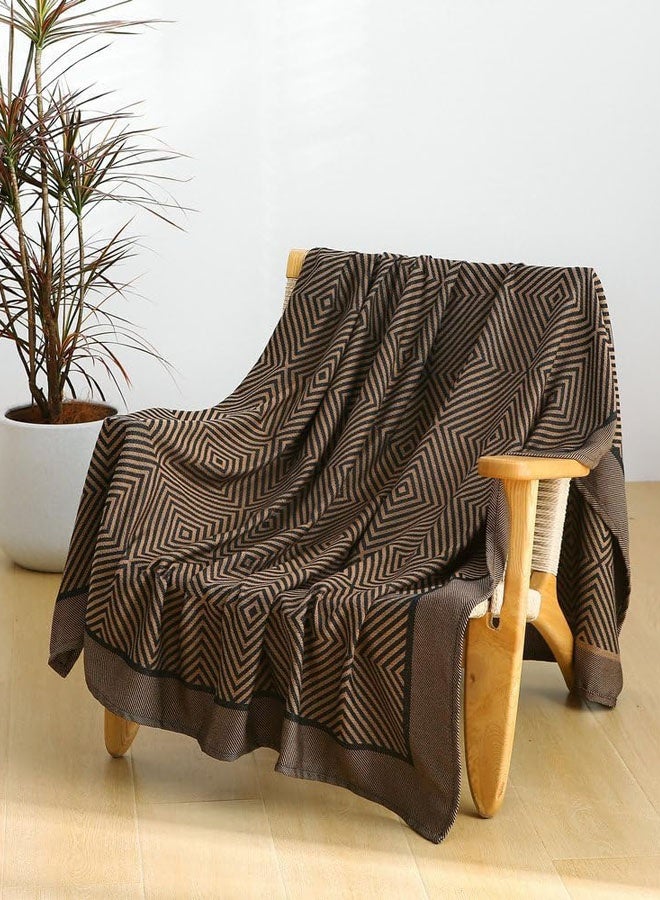 Hanayo Blanket Large Decorative Throw Blanket Soft Polyester Blanket for Couch Room Decor Cozy Warm Lightweight Blanket 185*135cm(Coffee) - Image 3