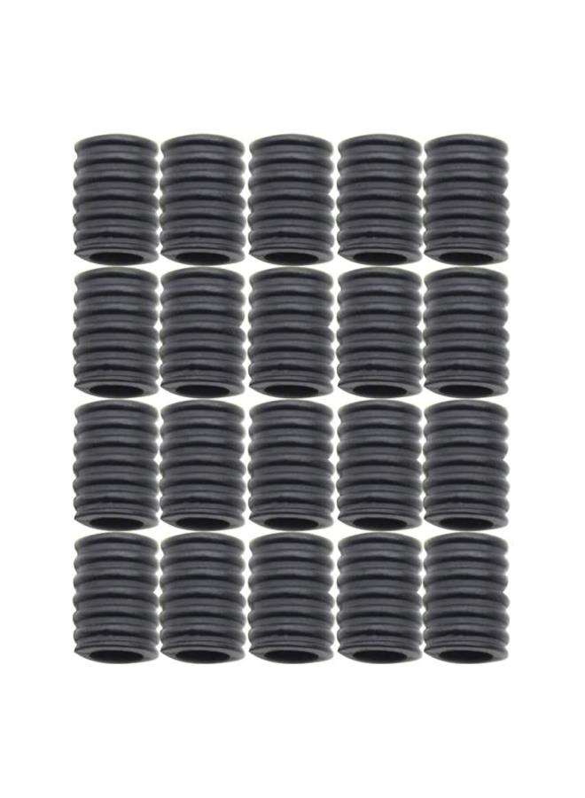 كلاراكو 200 قطعة من مشبك السيليكون القابل للتعديل لحلقات الأذن لمنع الانزلاق للأذنين للبالغين والأطفال عالميًا (أسود) - Image 1