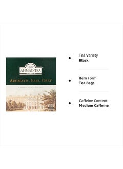 Ahmad Tea Black Tea, Earl Grey Aromatic Teabags, 100 ct - Caffeinated & Sugar-Free, Packaging May Vary  - Image 4