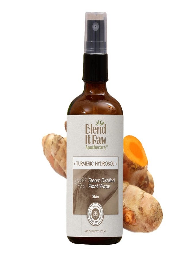 Blend It Raw Apothecary هيدروسول الكركم الخام من بليند إت | تونر الكركم للبشرة الجافة والحساسة | ماء الكركم المقطر بالبخار بنسبة 100% لتفتيح البشرة، 100 مل - Image 1