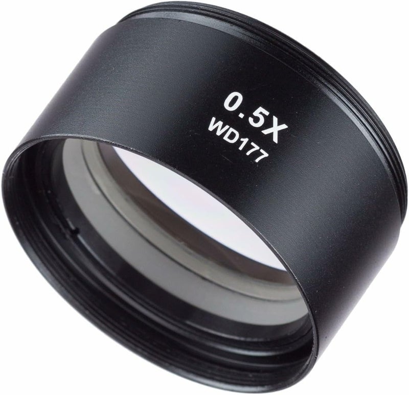 AmScope ZM05 0.5X Barlow Lens For ZM-Series Stereo Microscope Heads, 48mm Diameter - Image 2