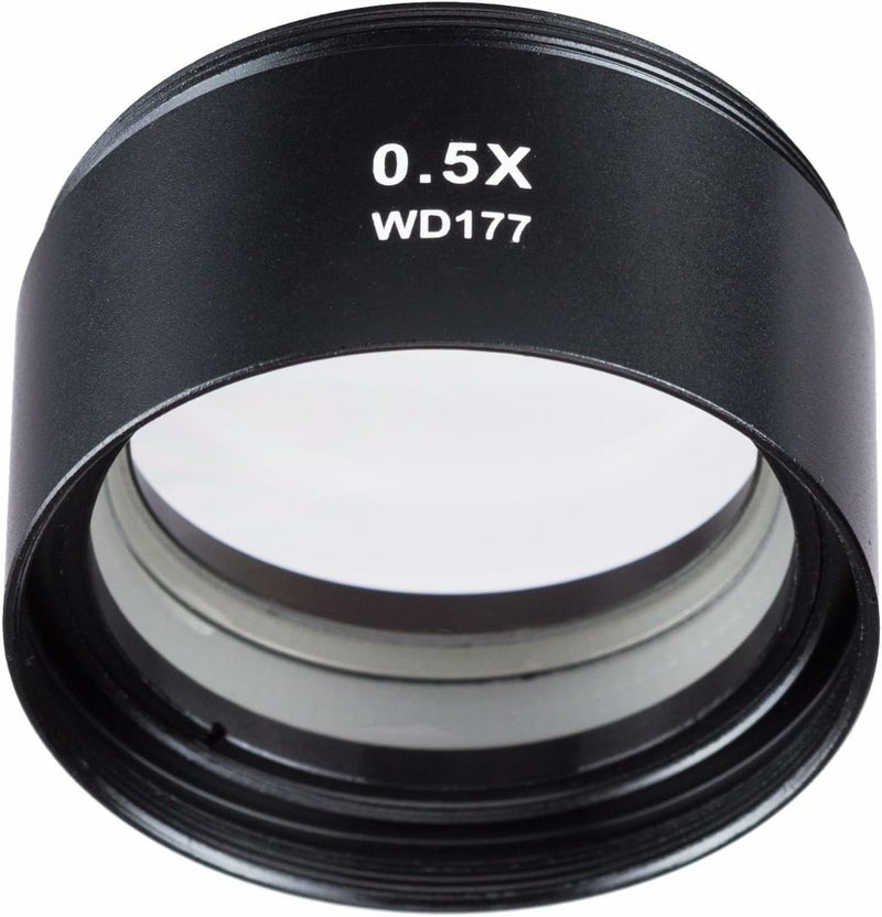 AmScope ZM05 0.5X Barlow Lens For ZM-Series Stereo Microscope Heads, 48mm Diameter - Image 3