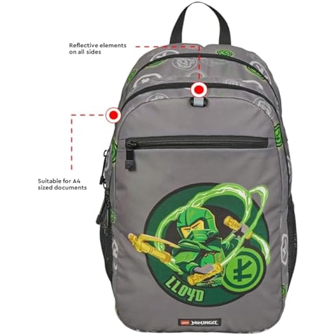 rayihni LEGO Ninjago Elemental Master of Energy Extended Backpack for Kids - Image 2