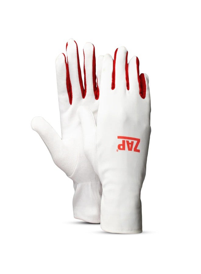 زاب قفازات داخلية للضرب من زاب كلوب للكريكيت | أبيض | مقاس الكبار | قطن | للشباب | منتجات عالية الجودة | قفازات داخلية للرجال والنساء - Image 1