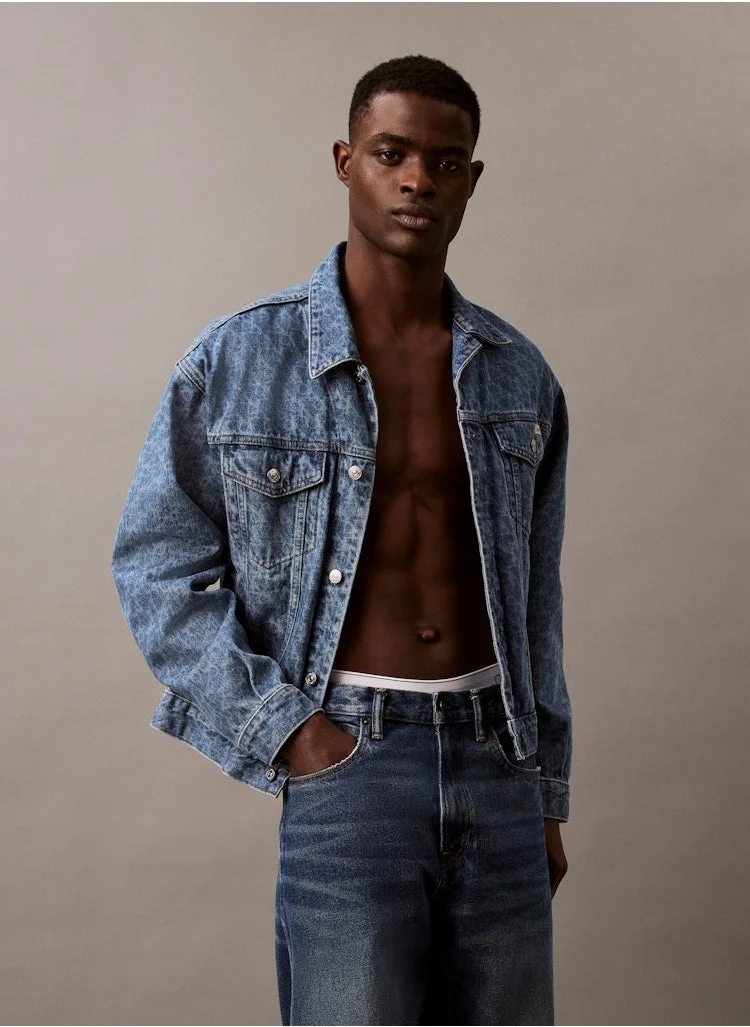 Calvin Klein Jeans 90S Marquee Aop Trucker Jacket