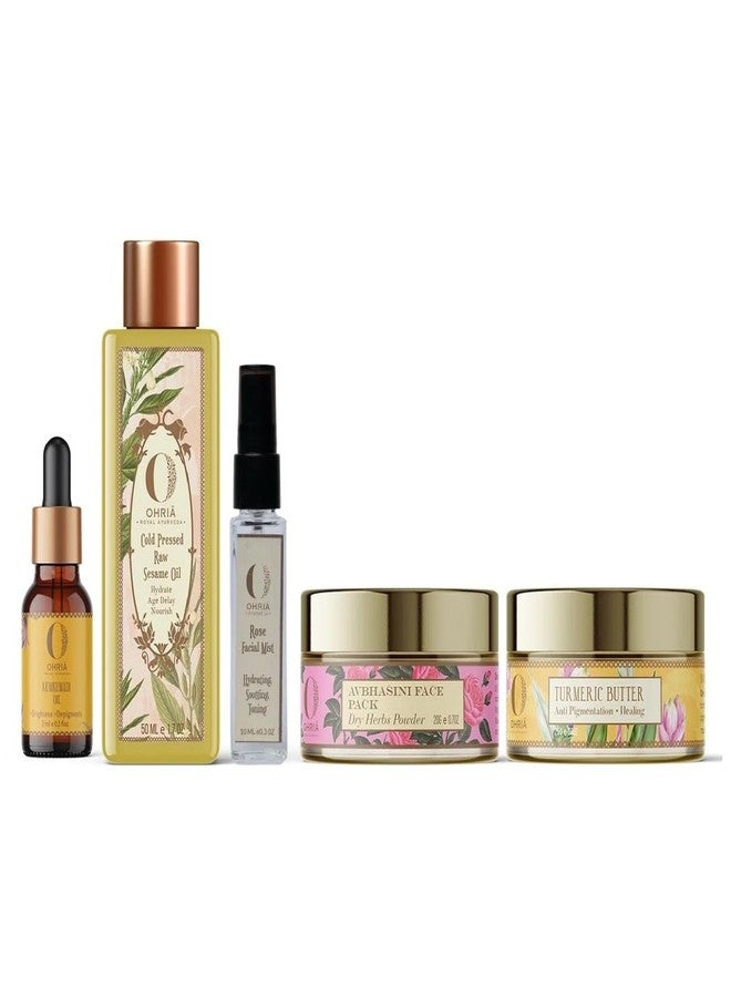 Ohria Ayurveda AM-PM Winter Skin Ritual | Ayurvedic Routine for Glow, Hydration, Firmness & Protection from Seasonal Dryness - Image 1