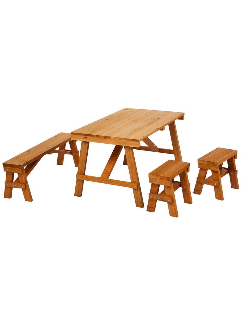 KidKraft Kidkraft Outdoor Picnic Table Set - Amber  - Image 1