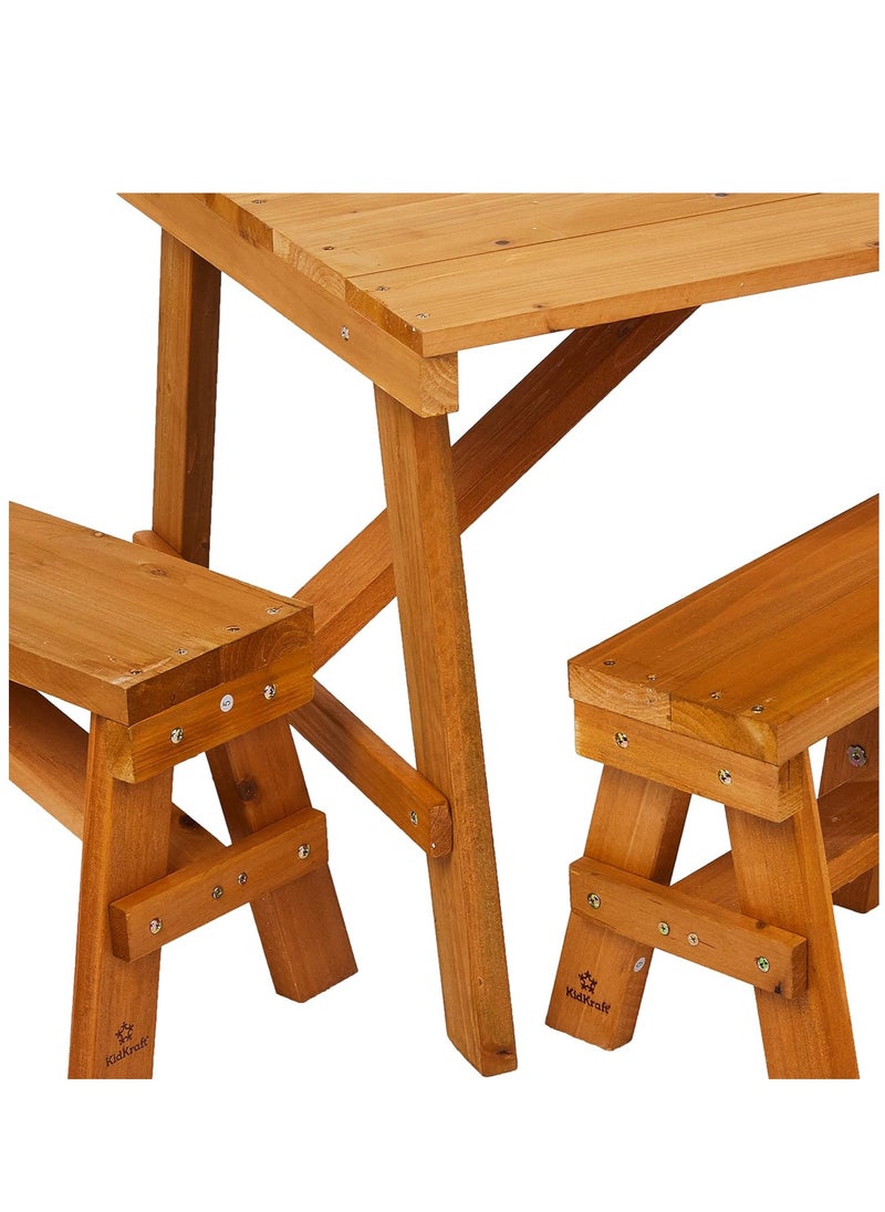 KidKraft Kidkraft Outdoor Picnic Table Set - Amber  - Image 5