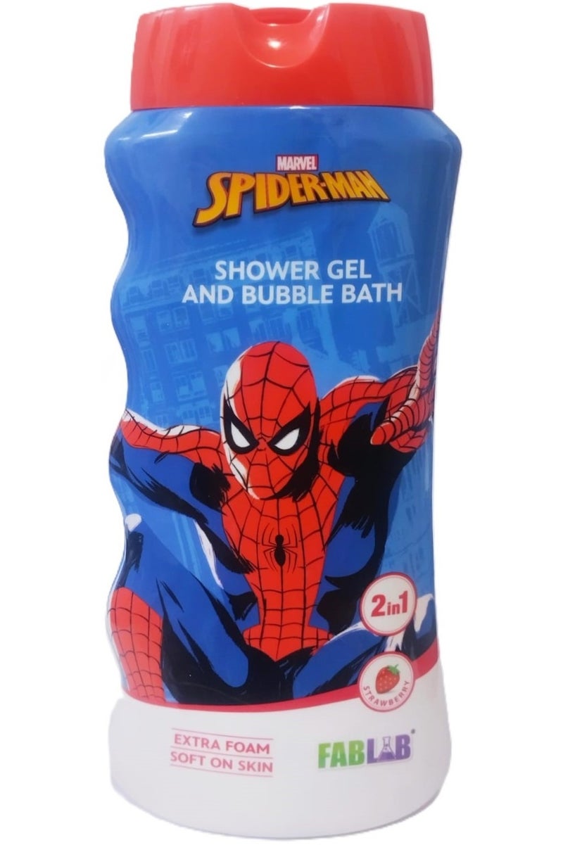 FabLab Fab Lab Spiderman 2-in-1 Shower Gel & Bubble Bath 475Ml