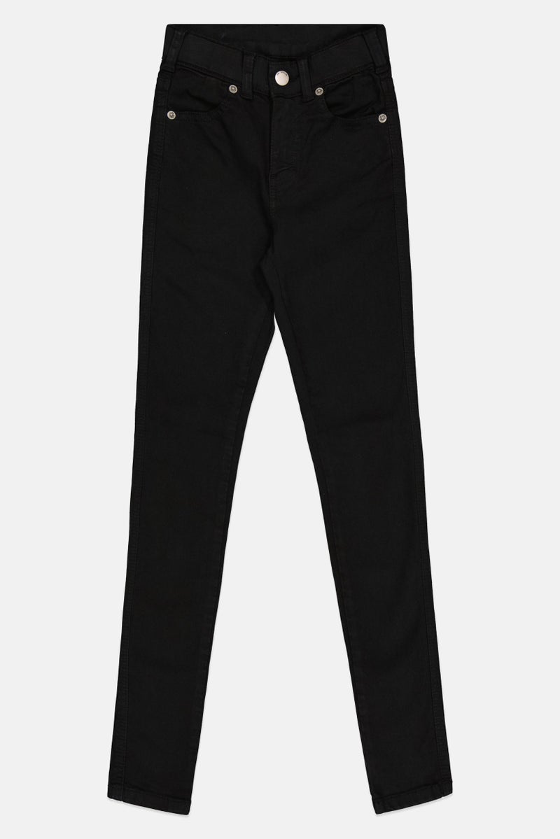 Dr Denim Women Super Skinny Fit Solid Non-Stretchable Jeans, Black - Image 3