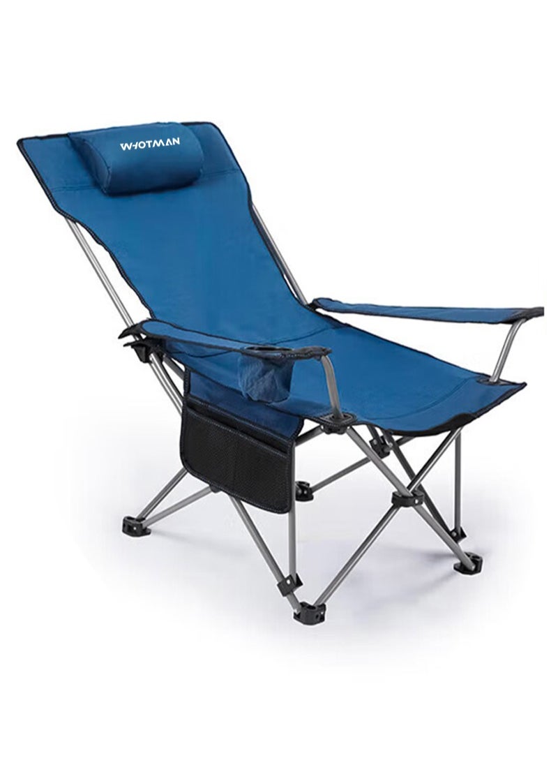 Outdoor Camping Folding Lunch Break Deck Chair Beach Chair - pzsku/Z82FC733DFB8A434811C5Z/45/_/1702541872/4816da90-a859-4cc7-9f00-6d4c9e33ea81