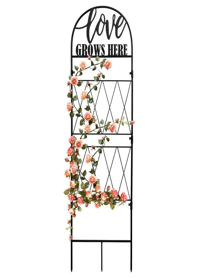 hogardeck Metal 45 * 35 Garden Trellis for Climbing Plants Flowers Vegetables Planting Arched Outdoor Decoration for Courtyards Lawns Gardens (1Pcs) - Image 1