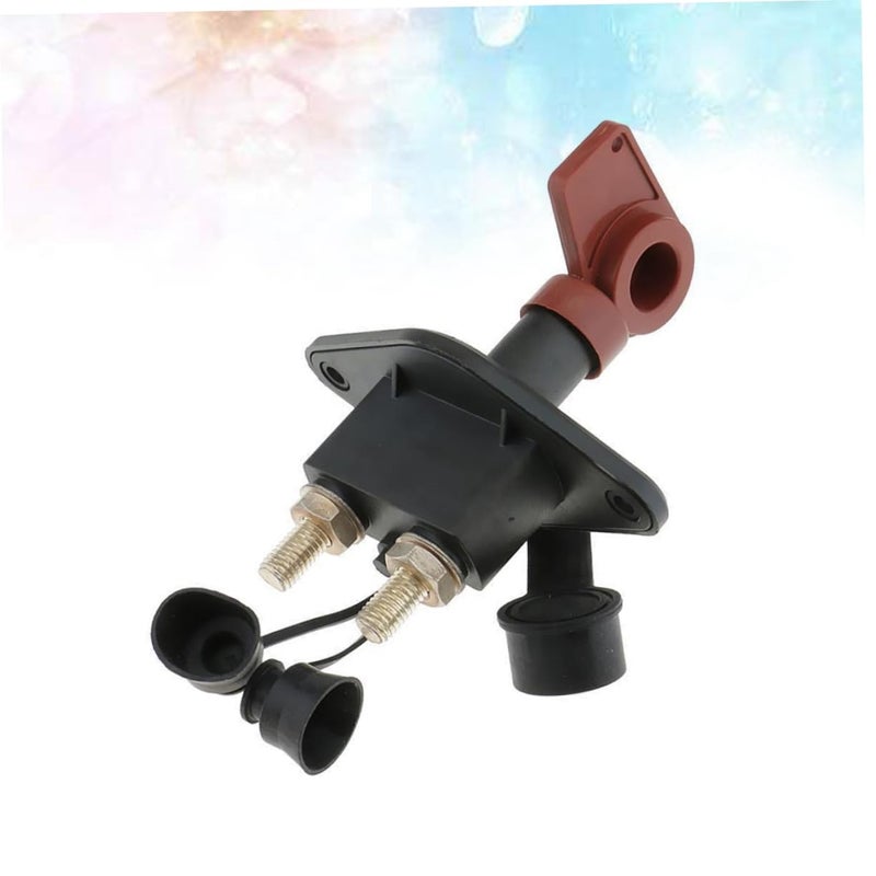 Heavy Duty 300A Battery Disconnect Isolator Switch with Brass Terminals for Automotive Racing Vehicle Protection - Image 3