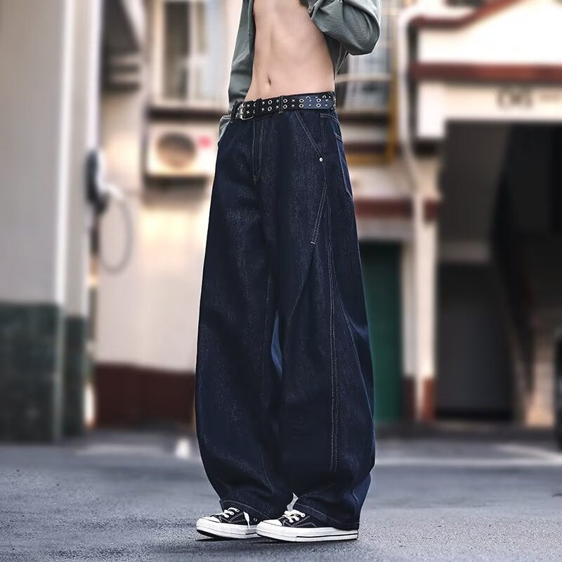 Unisex Classic Denim Jeans Loose Fit Daily Outdoor Wear - Image 2