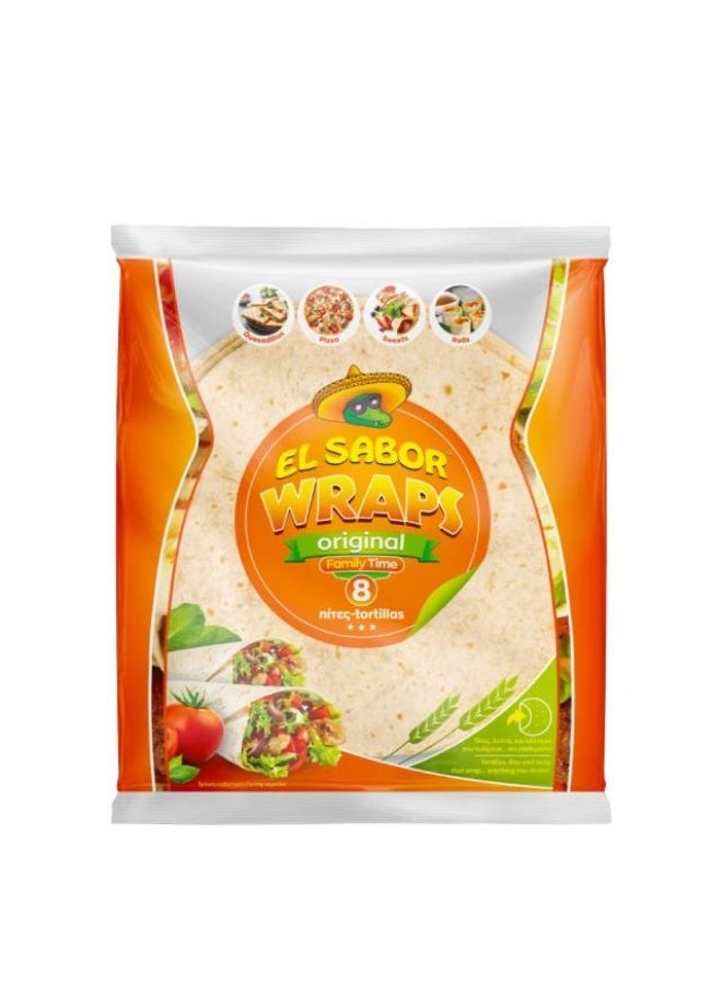 Tortilla Wraps, 20cm Original - 8 Wraps, Spain