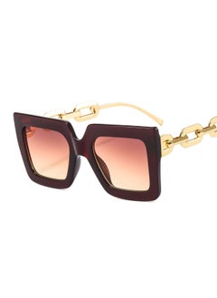 Generic European And American Large Frame Square Women's Chain Decorative Sunglasses Internet Celebrity Retro Personalized Fashion Sunglasses 3207 