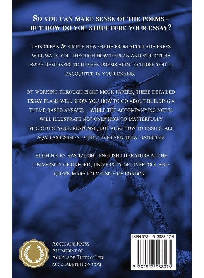 Accolade Press Unseen Poetry: Essay Writing Guide for GCSE (9-1)  - Image 2