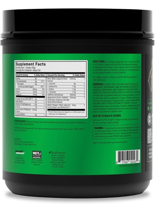 JYM Supplement Science بودرة ما قبل التمرين بنكهة الفراولة والكيوي من بري جيم - Image 3