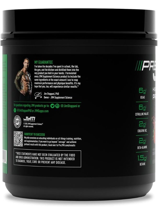 JYM Supplement Science بودرة ما قبل التمرين بنكهة الفراولة والكيوي من بري جيم - Image 2