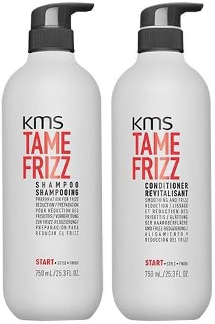KMS TameFrizz Shampoo 750ml Tame Frizz Conditioner 750ml Duo