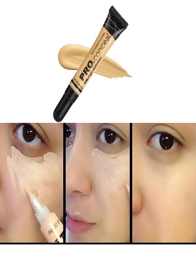 VolksRose 3 Colors Liquid Concealer Full Coverage Under Eye Concealer Makeup, Long Lasting for Dark Circles and Facial Redness Eye Concealer, Face Concealer Waterproof Hydrating with Brush Set - Image 3