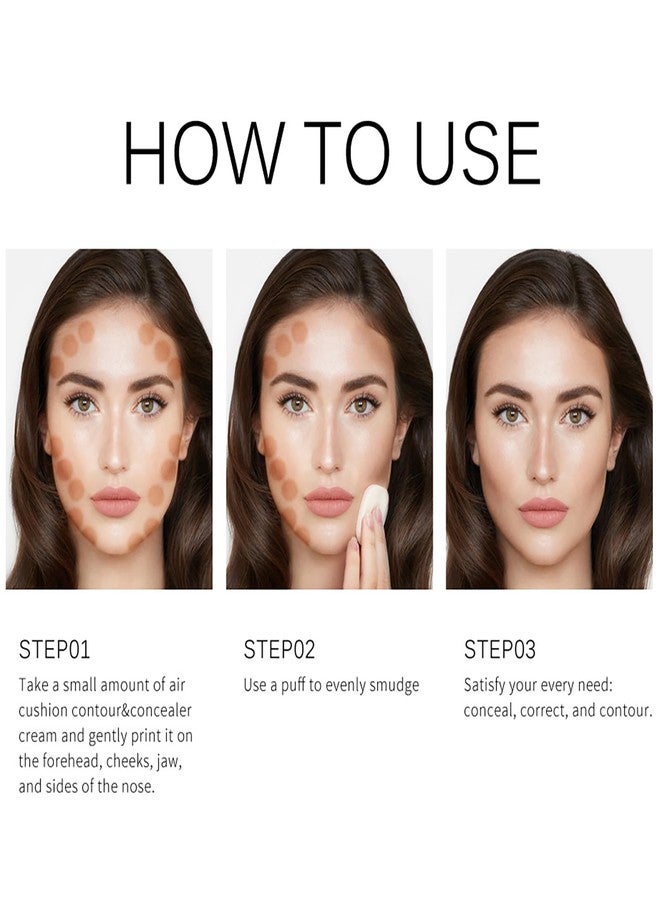 VolksRose 3 Colors Liquid Concealer Full Coverage Under Eye Concealer Makeup, Long Lasting for Dark Circles and Facial Redness Eye Concealer, Face Concealer Waterproof Hydrating with Brush Set - Image 5