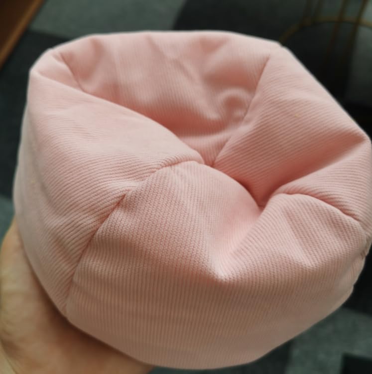 Ciunura Handmade Bean Bag Chair With Blue Earphone For Doll Seat  Doll Sofa With Pillow Table Dispaly Accessories For 5.9-6.7In Dolls(Pink)