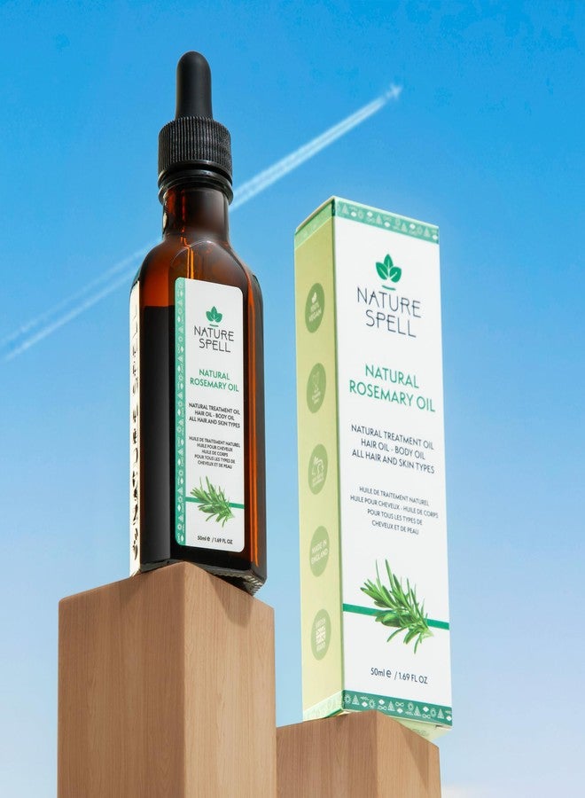 Nature Spell Rosemary Oil for Hair Growth, Pre-Diluted Scalp Oil, Stimulates Growth, Strengthens Dry and Damaged Strands, Nourishes Split Ends, Colour Safe, For All Hair Types, Vegan, 50 ml - Image 5