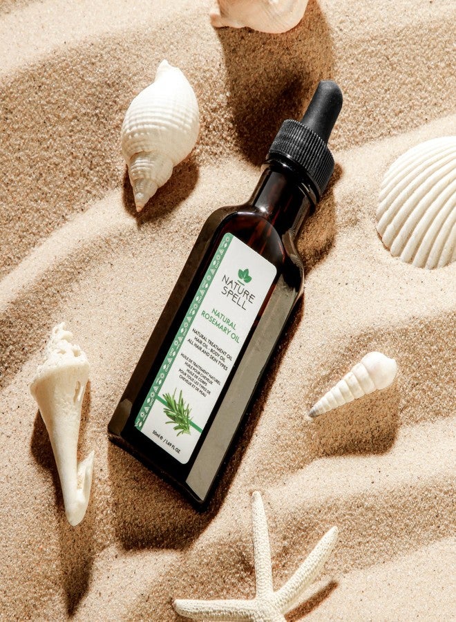 Nature Spell Rosemary Oil for Hair Growth, Pre-Diluted Scalp Oil, Stimulates Growth, Strengthens Dry and Damaged Strands, Nourishes Split Ends, Colour Safe, For All Hair Types, Vegan, 50 ml - Image 4